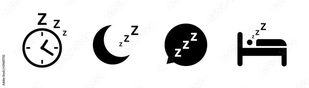 Sleep icon collection. Vector isolated elements. Sleep, rest, dream concept. Sleeping zzz signs. Stock vector. Sleep icon collection. Vector isolated elements. Sleep, rest, dream concept. Sleeping zzz signs. Stock vector.