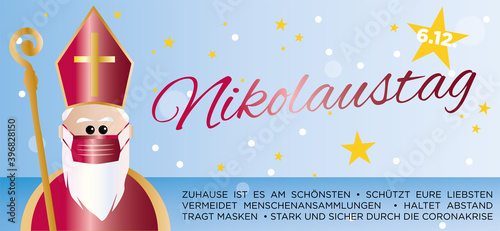 Corona St. Nikolaus  Coronavirus 2020 Covid-19 Nikolaustag 6.12.