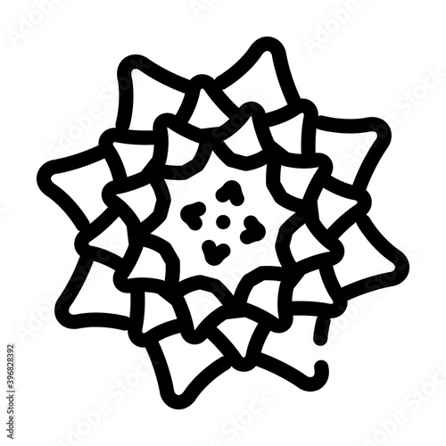 allergen disease line icon vector illustration black