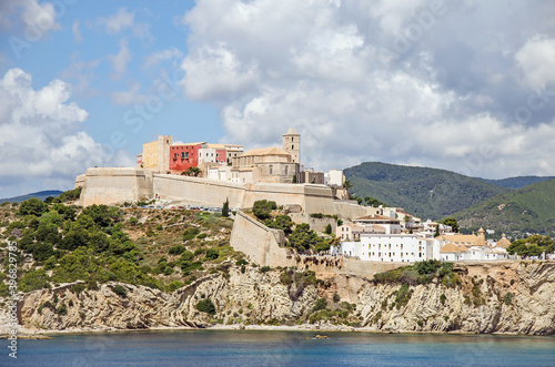 Old town of Ibiza, Spain photo