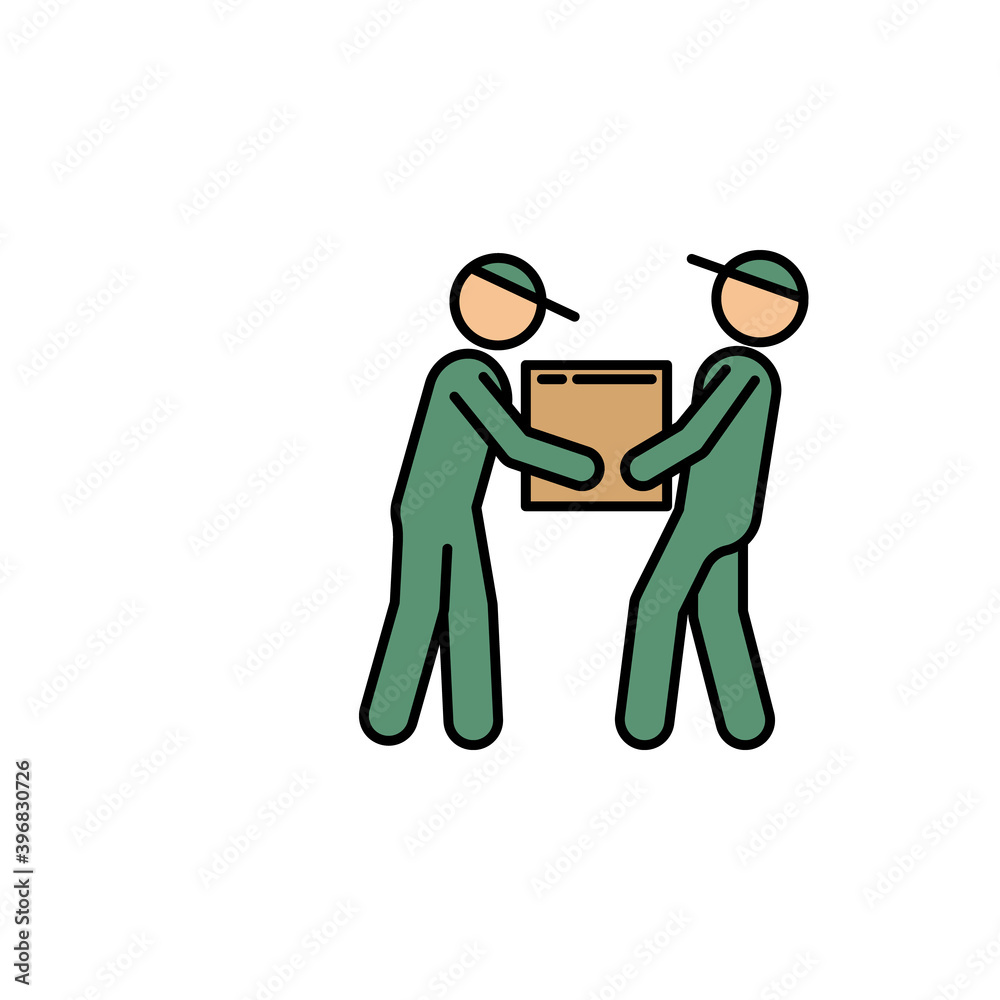 movers parcel. Signs and symbols can be used for web, logo, mobile app, UI, UX movers parcel. Signs and symbols can be used for web, logo, mobile app, UI, UX