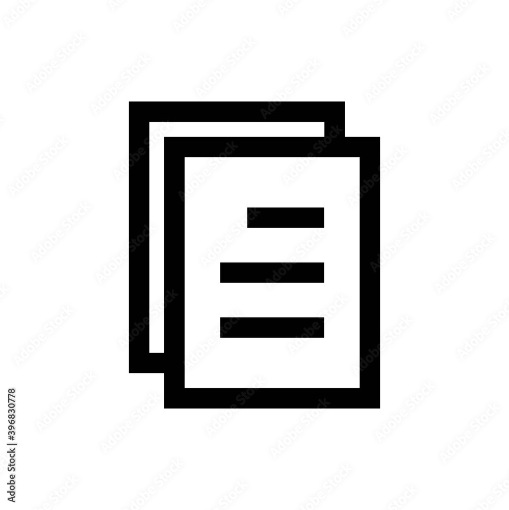 Document linear icon. Vector illustration Document linear icon. Vector illustration