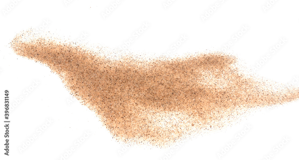 Sand on white Sand on white