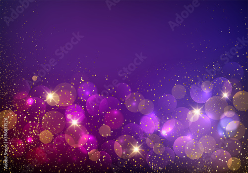 Holiday Abstract shiny color gold design element