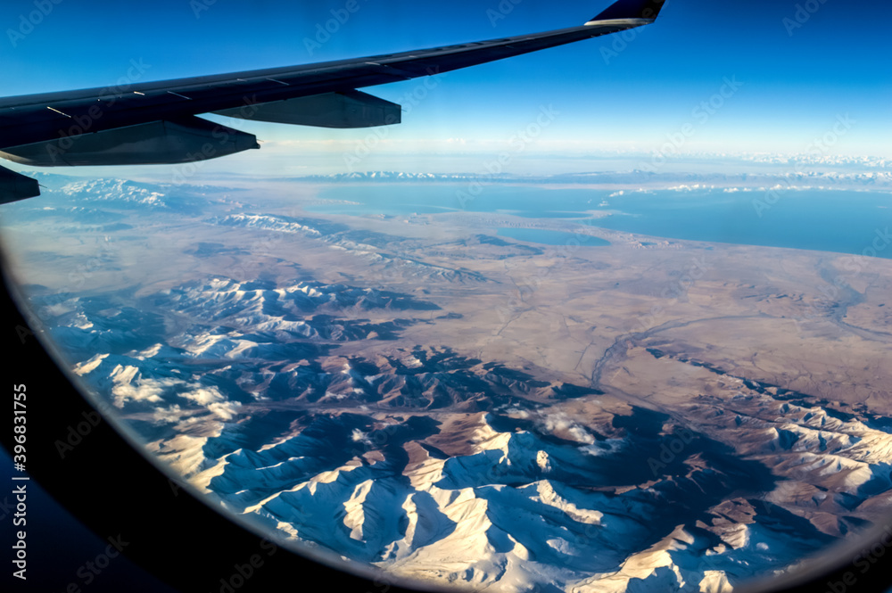 the view from the airplane window