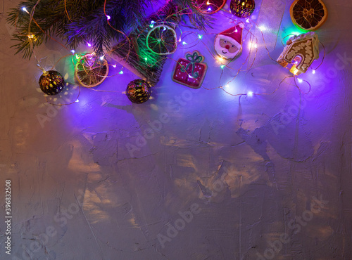 Christmas holiday blue conc...