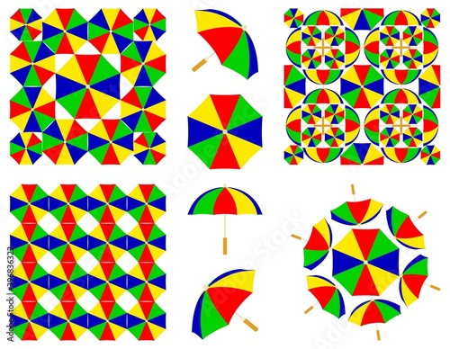 Frevo umbrella, carnival symbol, Brazil.