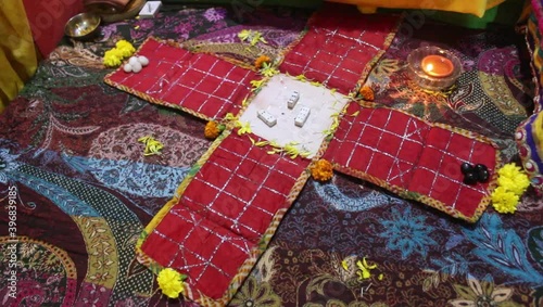 Chaupar pachisi Antique traditional game photo