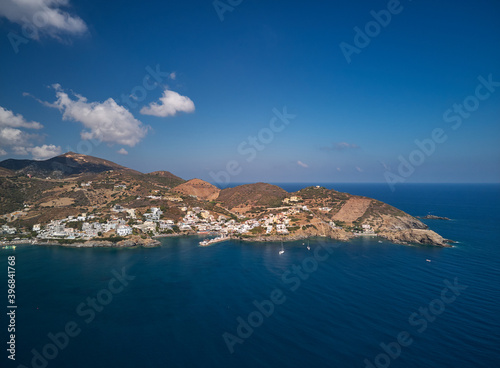 Aerial photo of the resort village Bali in Crete, Greece