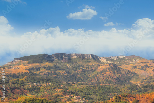 Monte Scifo in the clouds.