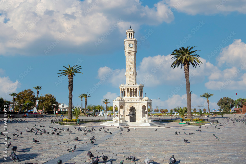 Izmir historical Old Clock Tower
