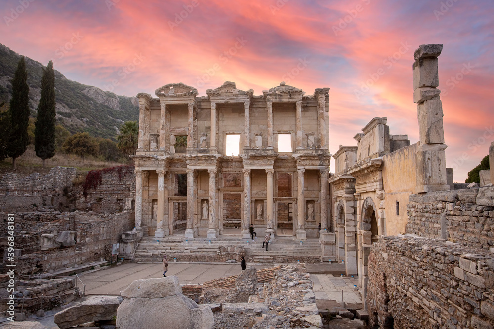 Izmir - Turkey, October 20, 2020, Ephesus ancient city