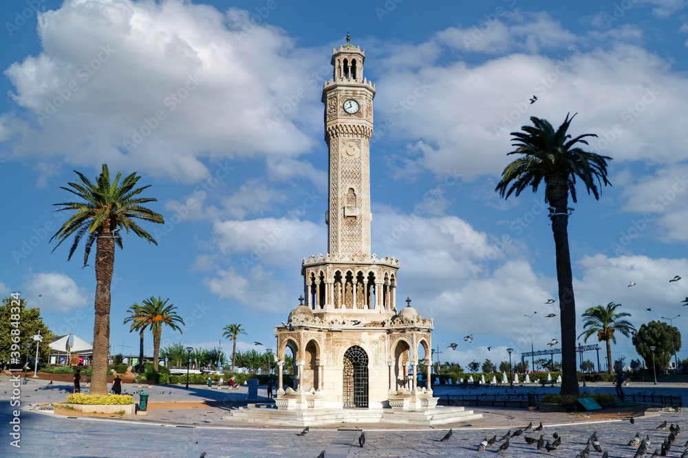 Historical old clock tower, Izmir -Turkey