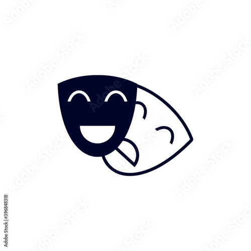 Acting for Movie icon logo vector template, Creative Movie logo concept, Icon symbol, Illustration