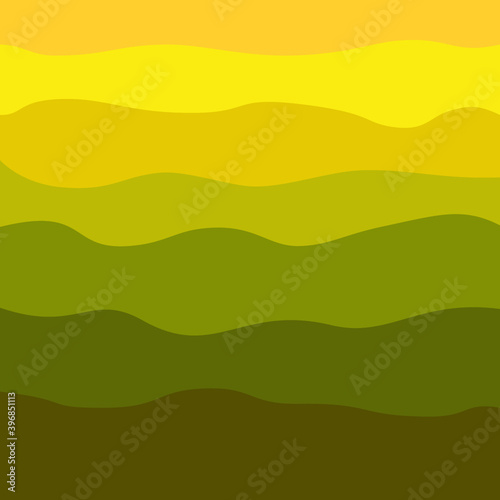 Abstract vector yellow wavy background © blinoffphoto