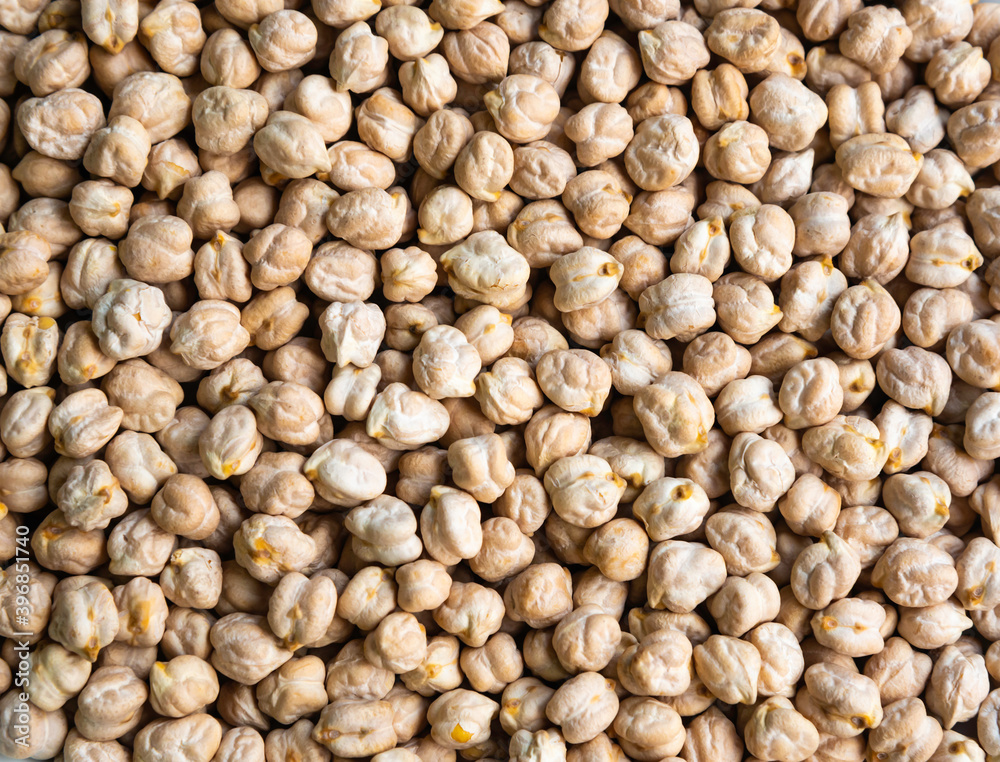 Chickpea background. View from above Chickpea background. View from above