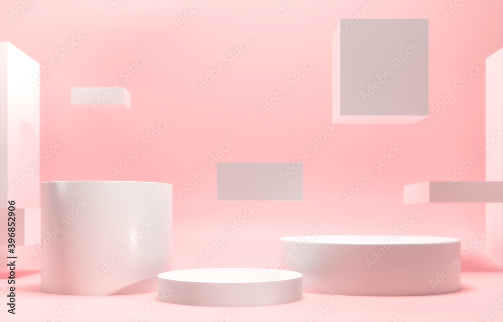 Cubic box platform - 3d render illustration. Valentine's day, birthday, anniversary - gifts and cosmetics mockup. Sweet podium, exhibition pedestal for sale of goods. Delicate romantic pink background Cubic box platform - 3d render illustration. Valentine's day, birthday, anniversary - gifts and cosmetics mockup. Sweet podium, exhibition pedestal for sale of goods. Delicate romantic pink background