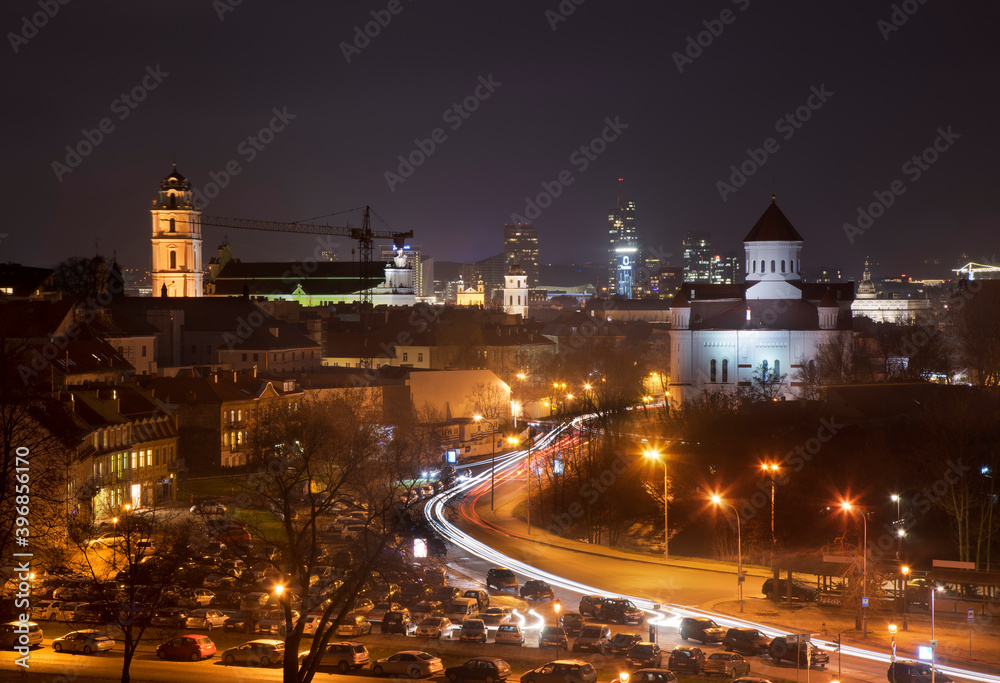 Panoramic view of Vilnius. Lithuania