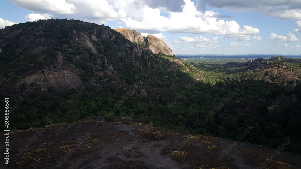Mountain range scenery at Matobo National Park Mountain range scenery at Matobo National Park