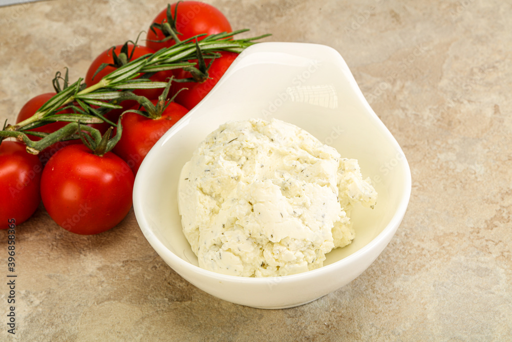 Soft cream cheese with herbs Soft cream cheese with herbs