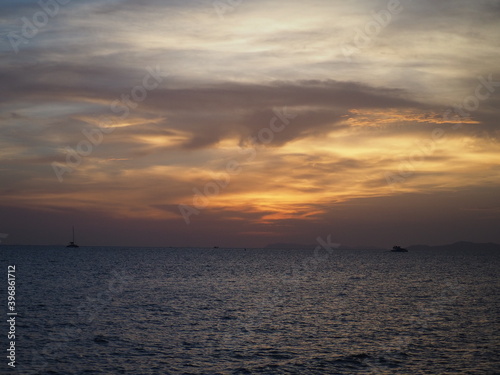 sunset over the sea © Siramate
