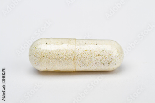 White ingredient in a pill
