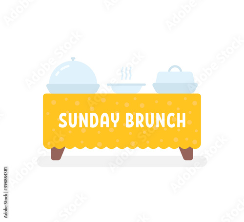 side view table like sunday brunch