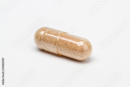 Transparent natural supplement pill