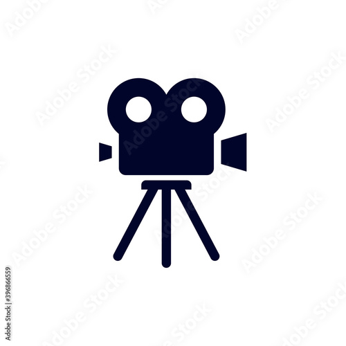 Video Camera icon logo vector template, Creative Movie logo concept, Icon symbol, Illustration
