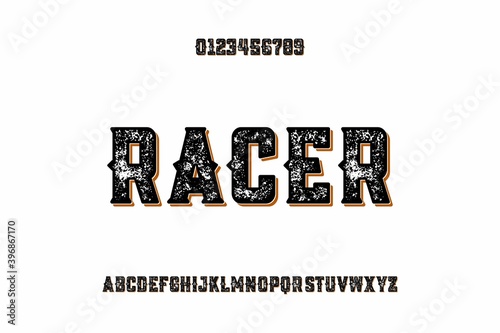alphabet font, typography vector,  letters and numbers white and black style