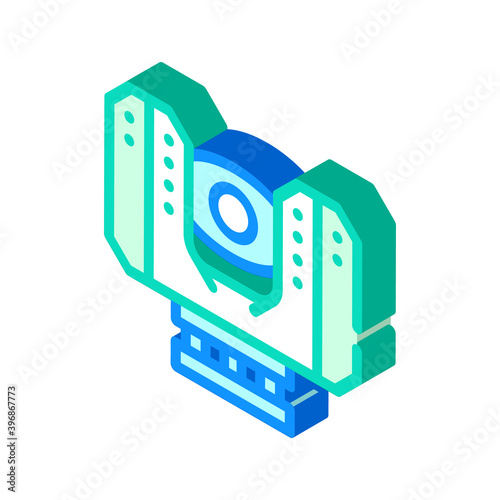 laser scanner device isometric icon vector illustration