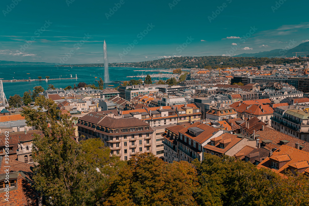 the old city of Geneva in Switzerland
