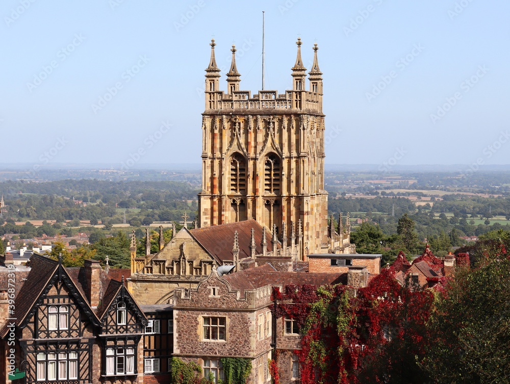 Obraz premium Malvern Priory in Great Malvern, Worcestershire, UK