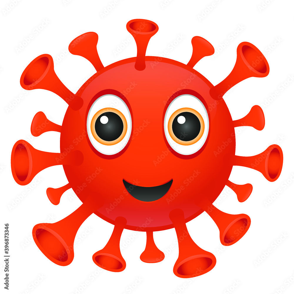 Virus Emoji Kawaii Face. Vector Design Art Trendy Communication. Chat Elements. Virus Emoji Kawaii Face. Vector Design Art Trendy Communication. Chat Elements.