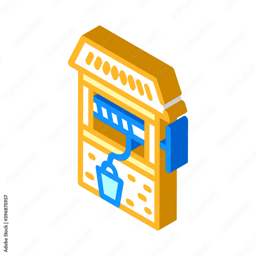 well water hole isometric icon vector illustration well water hole isometric icon vector illustration