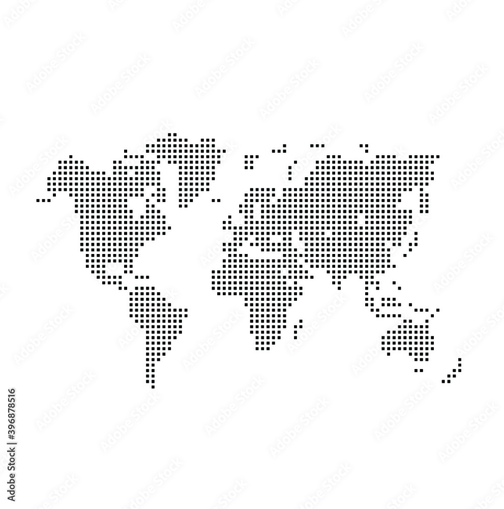Fototapeta premium Vector dotted map