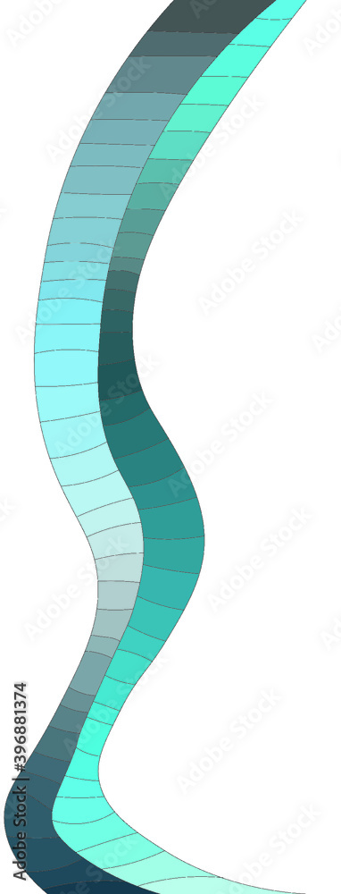 Ribbon in shades of green and grey Ribbon in shades of green and grey