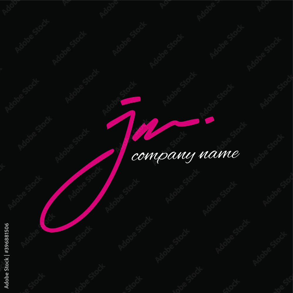 JN handwritten logo for identity JN handwritten logo for identity