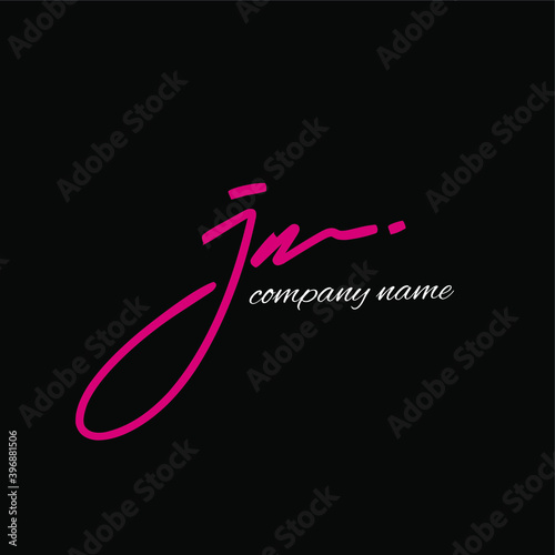 JN handwritten logo for identity