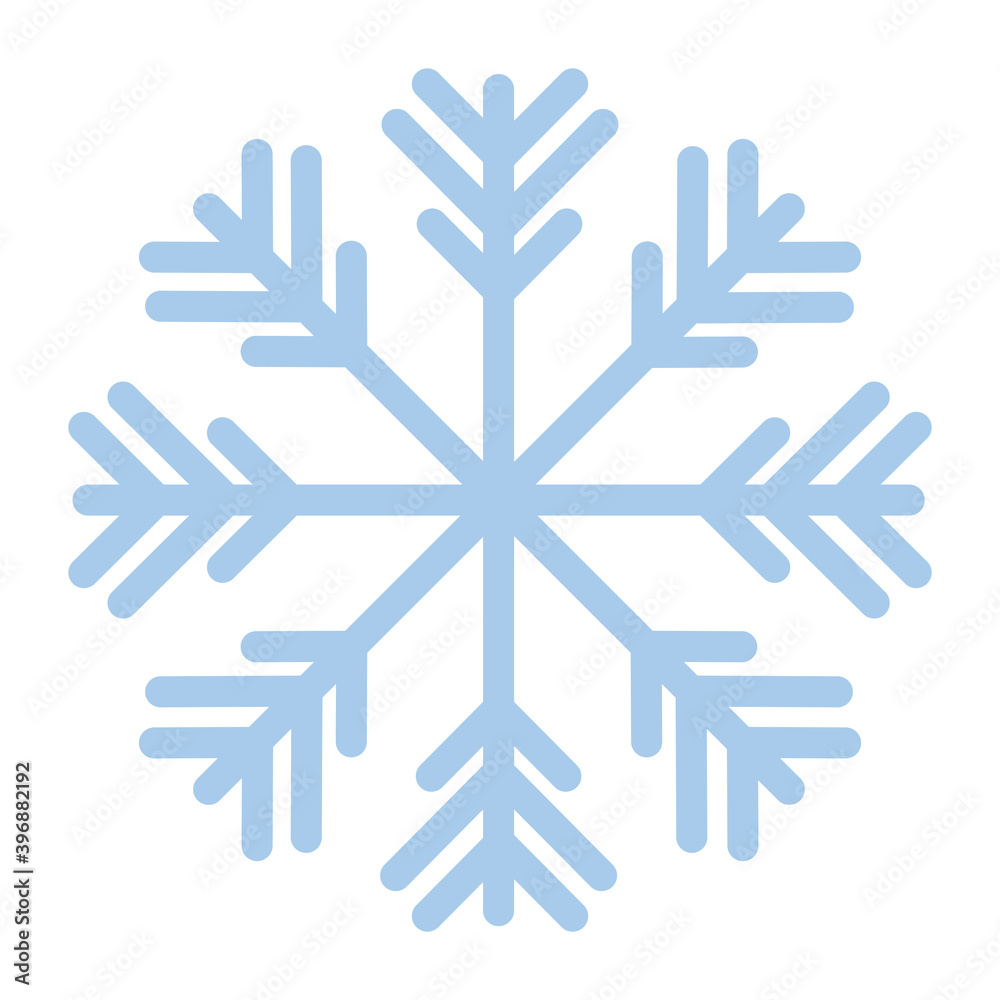 snowflake of color blue with white background snowflake of color blue with white background