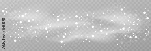Snow. Snow storm, snowflakes, snowfall. Snow png. Winter, Christmas, holiday. Dust. White dust. Vector image.