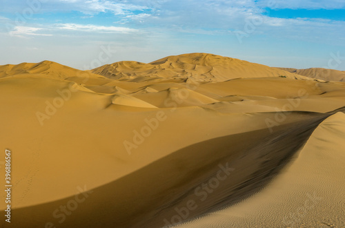 Peru  sand dunes near the Huacachina village.