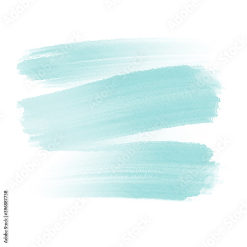 Vector illustration blue color. Creative abstract art background with watercolor stain. Minimalist hand painted illustration for wall interior decoration, postcard or brochure design.