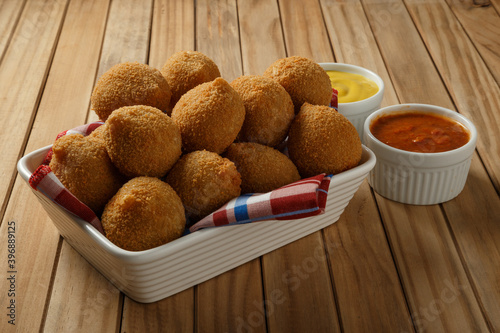 Brazlian Snack. Coxinha de frango photo