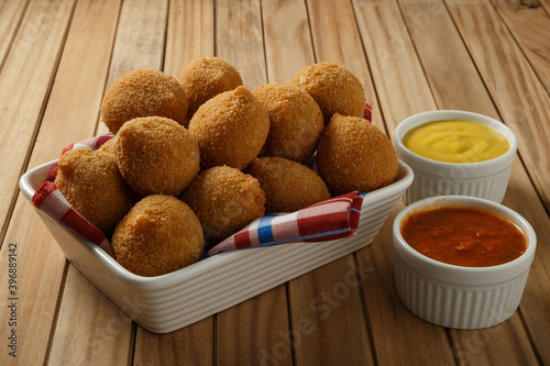 Brazlian Snack. Coxinha de frango photo