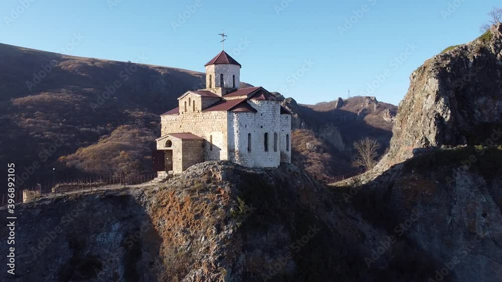 Old church from the Caucasus mountains Old church from the Caucasus mountains
