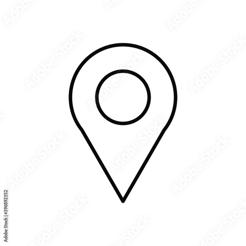 location pin icon vector