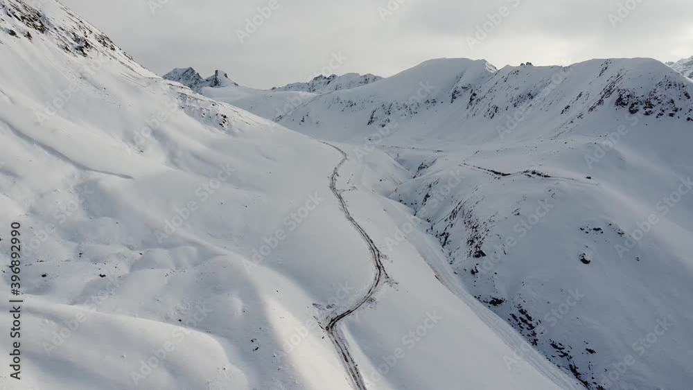Snow-covered Caucasus mountains. Snow-covered Caucasus mountains.