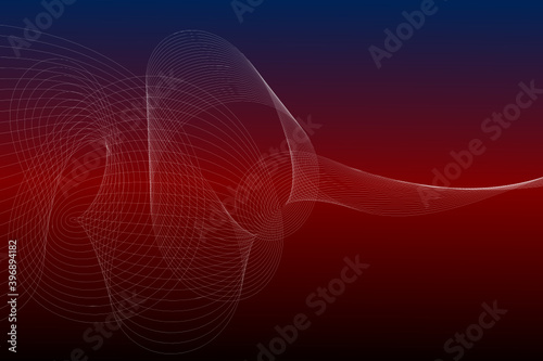 Dynamic interplay of attractive wave line forms. Modern communications technologies, energy motion and space concept on dark black background, Vector.