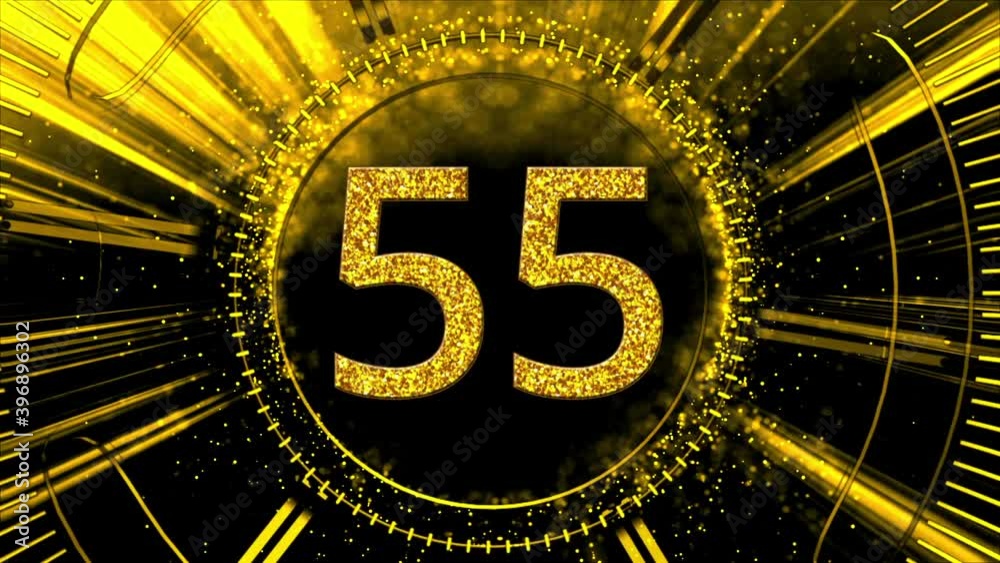 60 Glitter Countdown Clock 2021